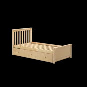 chainmar Trundle storage twin bedin Natural
